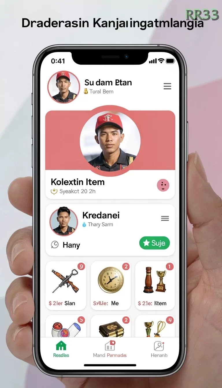 Cuplikan layar RAJAJP188 — menu navigasi