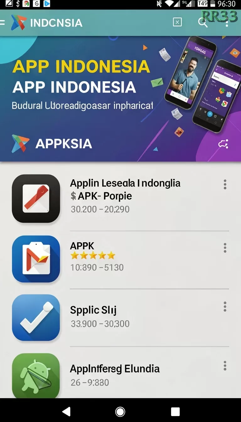 Cuplikan layar PRESIDENCC — menu navigasi